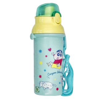 Skater 日本限定版 彈蓋直飲水壺 附背帶 直徑6.5 x 21cm, 蠟筆小新, 480ml, 1個