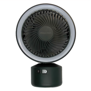 miWORKS 米沃 COOL炫風多功能涼感風扇 10000mAh電池 Type-C充電 優雅白/抹茶綠, MW-N5Plus