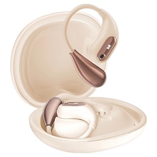 MONSTER 魔聲 開放式藍牙耳機 AC210 藍牙5.4 ENC環境降噪 IPX5防水, 膚白色