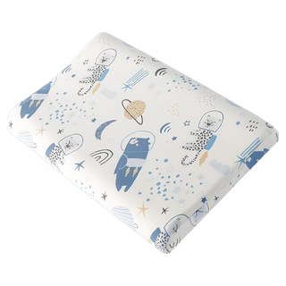 LoveCity 寢城之戀 幼兒用 100%天然乳膠平枕, 星際熊熊 白色