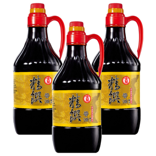 KIMLAN 金蘭 精饌醬油 非基因改造黃豆 澳洲海鹽 適合各式料理, 1.5L, 3瓶