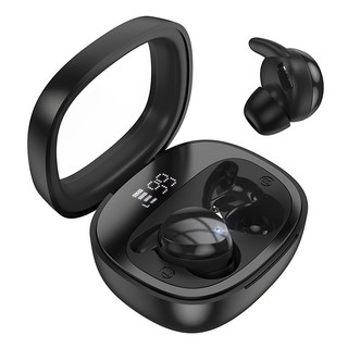 hoco. 浩酷 舒豆真無線睡眠藍牙耳機 EW65, Type-c快速充電, 48小時持久續航, Hi-Fi音頻, 黑色