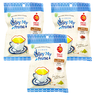 美元蜜餞 抹茶梅肉, 頂級抹茶醃製, 精選優質梅子, 無籽, 20g, 3袋