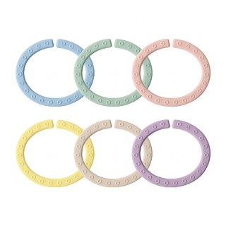 MOTHER-K 趣味多功能矽膠懸掛吊環 Set 6入 - 棉花糖, 1組