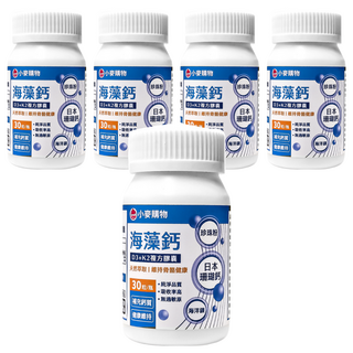 小麥購物 海藻鈣複方膠囊 A123, 30顆, 5罐