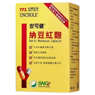 TTL BIO-TECH 台酒生技 安可健納豆紅麴膠囊, 60顆, 1盒