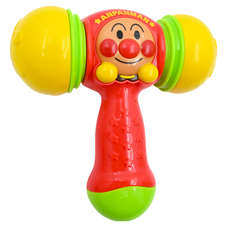 Pinocchio 麵包超人 有聲軟軟音樂小槌 經典卡通角色造型 豐富對話語音、音效互動 軟Q材質, 1個