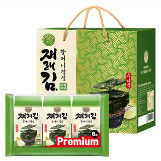 SUNI COOK 順伊奶奶 海苔經典禮盒 洋蔥口味 18包, 90g, 1組