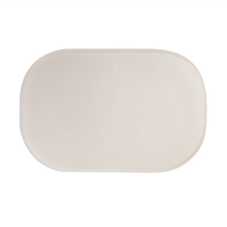 SHIMOYAMA 橢圓形PP便攜式小物收納盒, 1個, 霧透色