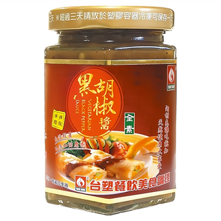 台塑餐飲 全素黑胡椒醬, 濃郁香氣 微辣口感, 280g, 1罐