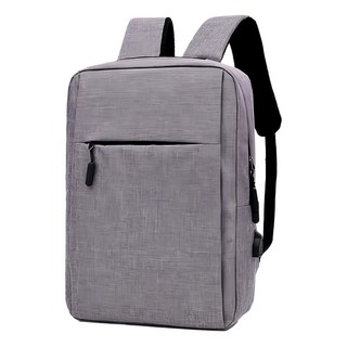 捷華 ZWX牛津布休閒雙肩包, 彈性減壓 防刮耐磨 防潑水 大容量 外部USB充電設計, 28 x 11 x 39cm, 灰色