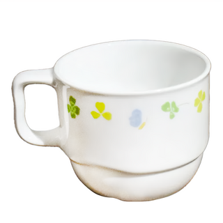 朝日 馬克杯 - 日本製 陶瓷 180mL, 1個, 幸運草