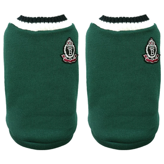 學院風針織背心狗衣服 條紋, L, 綠色, 1組