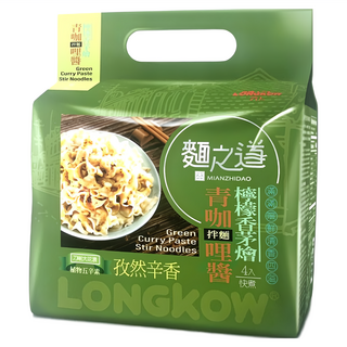 龍口 麵之道青咖哩醬拌麵 Set 4份入, 4包