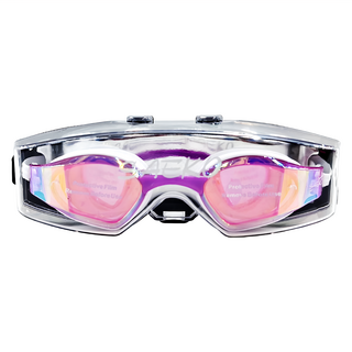 SAEKO 鍍膜三鐵廣角泳鏡 S85UV_PU(RB) 紫彩 鑽石切割防霧 台灣製, 1個