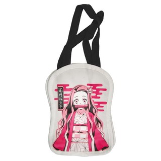 DEMON SLAYER 鬼滅之刃 帆布造型小提袋-彌豆子, 13.5 x 10.5 x 15 cm