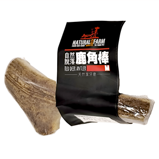 NATURAL FARM 自然牧場 耐咬系列 鹿角棒 天然潔牙骨, 55g, 1支