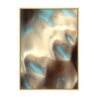 菠蘿選畫所 火星地貌 金沙細細 木框, 30 x 40cm, 木色