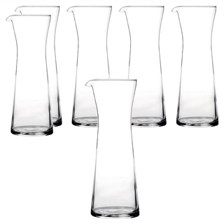 Ocean Glass 天波分酒瓶 970ml 透明玻璃分酒器, 透明色, 6個