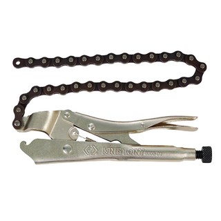 KING TONY 金統立 鏈鉗 可握住任何形狀與尺寸 調整旋鈕與釋放桿功能, 1個