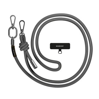 MAGEASY Strap 掛繩掛繩片組 iOS Android 手機殼相容 8.3mm, 高冷灰, 1組