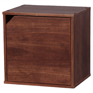 IRIS OHYAMA 愛麗思歐雅瑪 立方體附門組合收納櫃 CQB-35D 棕色