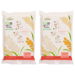 芳榮米廠 無米樂 鴨稻台灣越光米 台南16號, 一等米, 1.5kg, 2包
