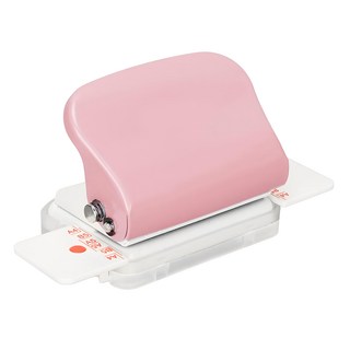 KW-triO 堡勝企業 迷你六孔活頁本打孔機，適用於A4, A5, B5尺寸, 櫻花粉, 6孔, 1個