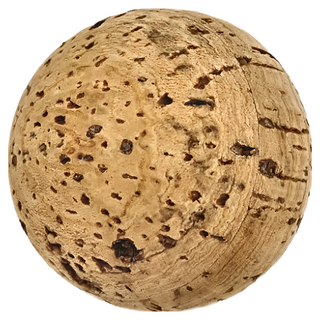 NicoFun 愛定做 天然軟木瑜珈球 按摩球 直徑4cm, 天然軟木色, 1個