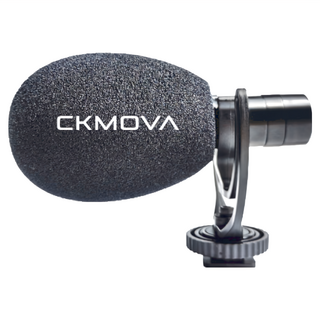 CKMOVA VCM1 電容式麥克風，適用於單眼數位相機和智慧手機，含防風罩和毛茸茸的防風罩, 1個