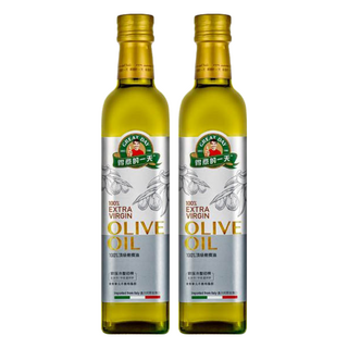 得意的一天 100%頂級初榨橄欖油, 78%單元不飽和脂肪酸, 適合煎炒煮炸, 500ml, 2瓶
