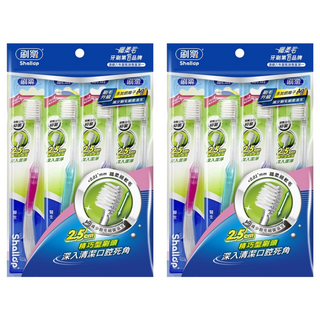 Shallop 刷樂 醫生牙刷, 4支, 2包