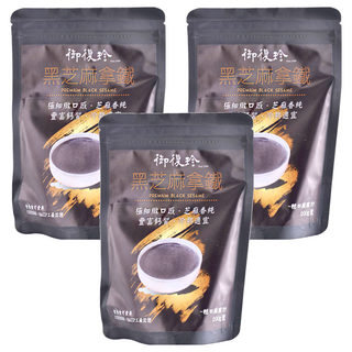 御復珍 黑芝麻拿鐵 極細緻口感 芝麻香純 豐富鈣質 冷熱適宜 200g, 1包, 3包