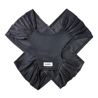 Konny 夏季嬰兒背巾 附束帶 + 環保收納袋 有效阻擋紫外線 99.9%抗菌材質, XL, 木炭灰