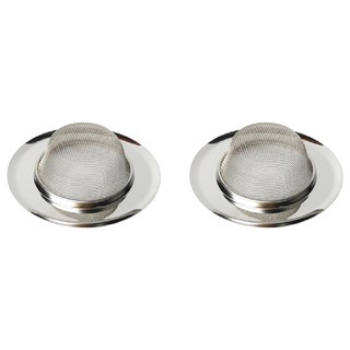 晟龍 流理台排水孔過濾蓋 高密度網眼過濾, 2個, 1組, 不鏽鋼