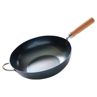 藤田金屬 INITIAL 職人深型鐵炒鍋 IH爐可用 日本製, 1個, 28cm