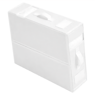 立體可堆疊式布藝收納箱 F0679-01, 白色, 1個, 40 x 33 x 2cm