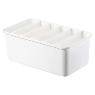 小麥購物 褲子衣物分格收納盒 L2097, 1個, 白色