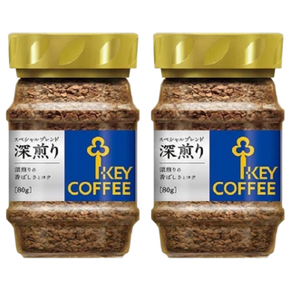 KEY COFFEE 即溶咖啡粉 深煎 80g, 2罐