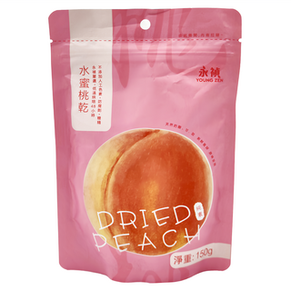 永禎 水蜜桃乾, 不添加人工色素, 低溫烘焙, 48小時, 150g, 1包