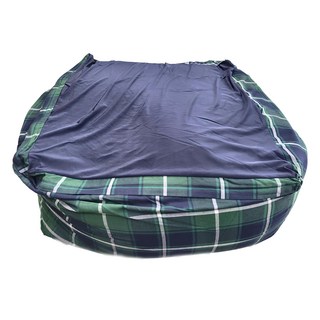 懶骨頭懶人沙發 主體+套子 綠格紋, 舒適居家生活必備