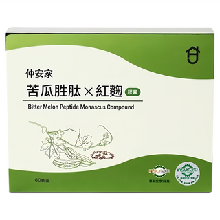 JOIN HOME 仲安家 苦瓜胜肽紅麴膠囊, 60顆, 1盒