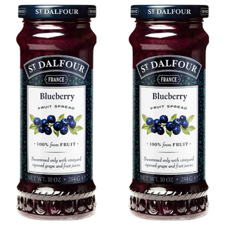 ST.DALFOUR 聖桃園 藍莓果醬 法國進口 100%來自水果 無添加糖, 284g, 2罐