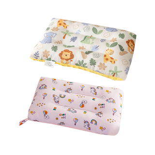 100%純棉可水洗兒童枕頭 荳荳枕 Set 2, 43 x 28cm, 小夥伴 + 彩虹飛馬