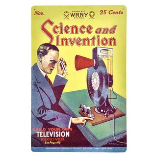 SCIENCE FACTORY 賽先生科學工廠 懷舊科學鐵皮牌 尼普科夫盤, 鐵製, 適用年齡8歲以上, 34 x 30cm