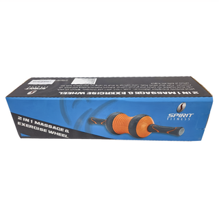 SPIRIT 健腹滾輪 2合1按摩和運動滾輪, PS020052-50-01, 橘色 + 黑色