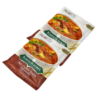 Kanokwan 咖諾灣 泰式紅咖哩醬 50g x 2包組，道地泰式風味，輕鬆烹調美味佳餚, 2包