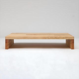 The Groomall 橡膠木 1層 迷你螢幕架, 混合顏色