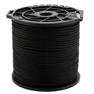 ISE MOUNT 小島嶼山 9芯傘繩線軸 附切割刀槽, 100m, 黑色