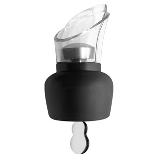 GHIDINI 不滴漏瓶塞注酒器, 1個, 黑色